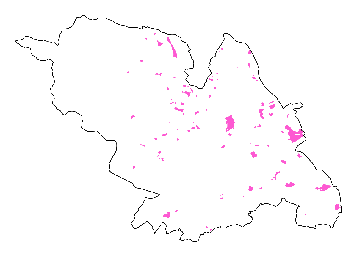 A map of the conservation areas in Sheffield